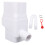 Rainwater Collection System Easy Installation Efficient Rain Barrel Diverter Kit for Downspout White 1