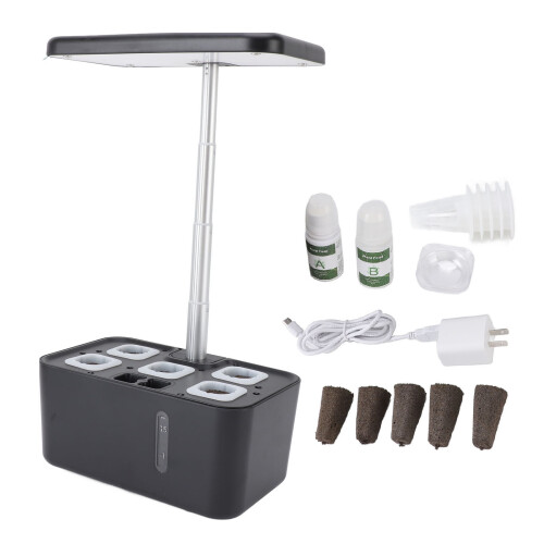 Hydroponics Growing System Space Saving Automatic Water Light Control LED Hydroponics Planter Kit for Indoor