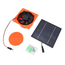 Solar Powered Exhaust Fan Monocrystalline Silicon 20w 5V Solar Panel Vent Fan Kit with Round Baffle for Greenhouse RV Boat