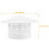 White PVC Chimney Cap Roof Vent Rainproof Mushroom Protector 2