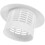 White PVC Chimney Cap Roof Vent Rainproof Mushroom Protector 3