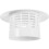 White PVC Chimney Cap Roof Vent Rainproof Mushroom Protector 4