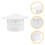 White PVC Chimney Cap Roof Vent Rainproof Mushroom Protector 9