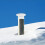 White PVC Chimney Cap Roof Vent Rainproof Mushroom Protector 10