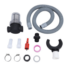 Rain Barrel Connector Kit Roof Rainwater Collector Rain Barrel Diverter With Filter Water Collection Hose Connection Round 75mm / 3.0in