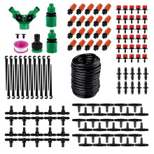 Watering Kit Irrigation System 30m Hose Adjustable Nozzle Dripper Watering Equipment Set for Plant Garden