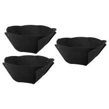 3pcs Half Round Planter Liner Half Circle Flower Pot Liner Insert Wall Basket Liner Replacement for Indoor Outdoor Decoration Black 14inch