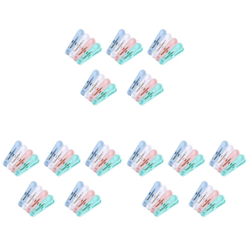 300Pcs Plastic Clothes Pegs Windproof Non-Slip Clothespins Multicolor 1