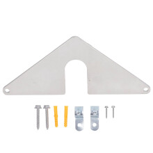 Hose Bib Mounting Plate Stainless Steel Aluminum Spigot Secure Mounts Plate for Home Garden