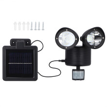 Garden Yard Solar Powered Outdoor Sensor LED Light Ornament Landscape Wall Lamp