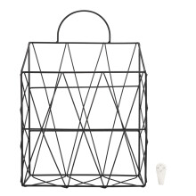 Household Bathroom Hollow Wall Mounted Iron Storage Basket Hanging Holder Organizer