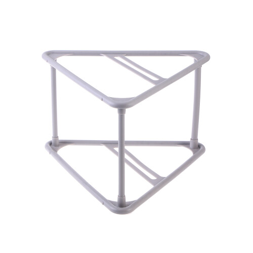 3St Stevige PP Clips Rack Grijs Multifunctionele Kleding Organizer
