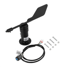 Transmisor de viento de 360 con señal de 0-10 V, indicador de velocidad y dirección del viento, instrumentos para uso en interiores y exteriores.