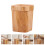 Chocolate Plastic Garbage Can Large Capacity for Home Office Use 6