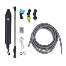 Battery Powered Sprayer Wand ABS Adjustable Portable Electric Plant Watering Sprayer for Yard Lawn Gardening 3 M/9.8Ft Hose