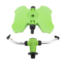 Lawn Sprinkler Garden Sprinkler Automatic 2 Arm Rotating Irrigation Grass Water Sprinkler System Imitation Raindrop for Yard
