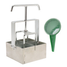 2 Inch Soil Block Maker Manual Soil Blocker Seed Block Maker with Handle for Seedlings Garden Tools