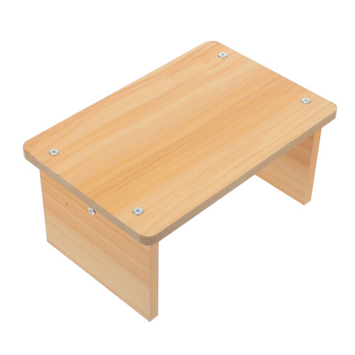 2Pièces Tabouret Antidérapant Bois Khaki Solide Adapté À La Maison 1