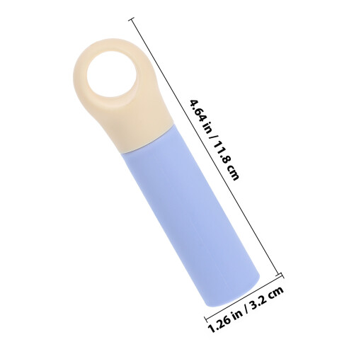 3Pcs Sky-Blue Plastic Broom Handle Grip with Hanging Hole for Home Use 1