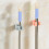 3Pcs Sky-Blue Plastic Broom Handle Grip with Hanging Hole for Home Use 5