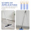 3Pcs Sky-Blue Plastic Broom Handle Grip with Hanging Hole for Home Use 8