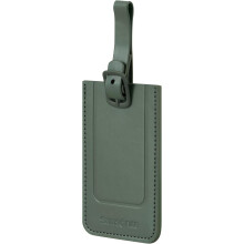 2 pieces of luggage tags - luggage tags with adjustable strap, address card, and privacy cover, green