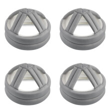 4X Elderly Protective Helmet, Safety Helmet Adjustable Breathable Seniors Fall Prevention Heads Protection Cap Gray