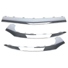 (3pcs) for Mercedes-Benz W218 CLS 2015 2016 2017 2018 Front Bumper Trim Strip Chrome Moulding Lip CHROME TRIM cover accessories