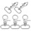 10 Pcs Lobster Bag Strap Clasp Clip Buckle Key Ring Snap Hook 11