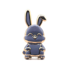 (Gray) Foldable Rabbit Mobile Phone Holder Desk 3d Phone Holder Foldable Phone Stand(Multiple Available)