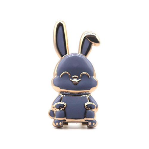 (Gray) Foldable Rabbit Mobile Phone Holder Desk 3d Phone Holder Foldable Phone Stand(Multiple Available)