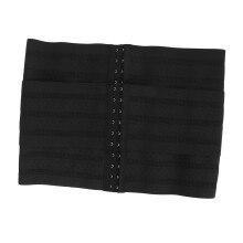 Fascia di supporto lombare modellante per addome, snellente, comoda e traspirante, a compressione, per donne, taglia XL (70-75 kg), nera.