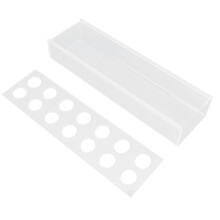 Clear Acrylic Vase Rectangular Elegant Centerpiece Flower Vase for Home Decor Wedding Party 14 Holes