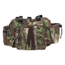 Treestand Front Storage Bags Waterproof Large Capacity Tree Stand Fanny Pack for Climbing Ladder Stands Green Leaves Pattern