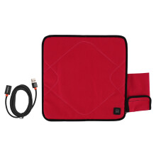 Tragbares beheizbares Sitzkissen mit einstellbarer Temperatur und USB-Heizung, ideal für Herbst und Winter, Camping und Angeln, rosarot