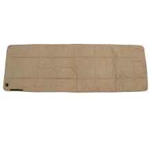 Colchoneta térmica de gamuza color caqui para saco de dormir, forro térmico para saco de dormir para acampar en otoño e invierno.