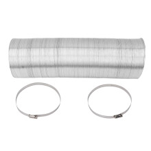 6 inch flexibele ventilatieslang, 4-laags flexibele folieslang voor luchtdrogers en HVAC-ventilatie, 5 m/16 ft