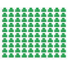 100 stuks plastic klemmen voor tuinhuisjes, stabiel en veelzijdig, voor het bevestigen van schaduwnetten en folie aan kassen, 11 mm/0,43 inch