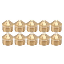 10pcs Brass Misting Nozzles Fog Sprinkler Head for Factory Site Coal Mine Garden Lawn Cooling System G1/2 Inch