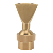 Fan Shaped Fountain Nozzle Copper Adjustable Uniform Water Spray Fan Shaped Fountain Spray Head for Park G1.5in