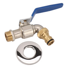 Torneira de água com válvula de esfera, em latão, fácil de usar, com alta vazão para mangueira de irrigação de jardim, G1/2
