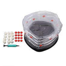 Round Mushroom Monotub Kit Inflatable Mushroom Grow Bag Home Inflatable Mushroom Grow Kit for Fresh Air Exchange Small Size