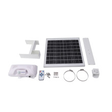 12V Outdoor Waterproof Infrared Microwave Motion Sensor Safety Reminder Speaker Solar Induction Voice Prompter Reservoir Safety Warning Alarm Horn