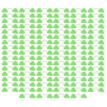 100 stuks plastic kasklemmen met dubbele kop voor schaduwdoeken, tuinbeugels, kasclips, glasvezel tuinbenodigdheden, 6 mm, lichtgroen