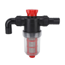 Irrigation Water Pump Filter Fine Mesh Double Layer Filtration High Flow Inline Strainer for Garden Lawn 25mm Connector (External 1inch Tube)