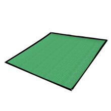 Toldo de vela cuadrada verde, engrosado y transpirable, para patio exterior, 2x2 m, 14 pines.