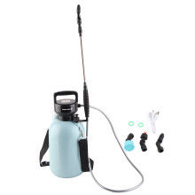 5L Battery Powered Sprayer with 3 Nozzles 2000mAh Rechargeable Cylindrical Electric Garden Lawn Spray Bottle Blue