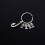 1Metal Creative Keychains Silver Key Holder for Everyday Use 5