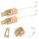 Towel Hook Multi Metal 2pcs 9.4x1.6x1.1in Bathroom 6