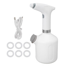 900ml Electric Watering Can Rechargeable Large Capacity Spray Bottle Household Plant Mister White